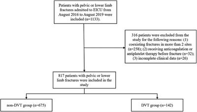 Risk factors for deep vein thrombosis in patients with pelvic or lower-extremity fractures in the emergency intensive care unit